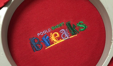 Poole Short Breaks embroidery