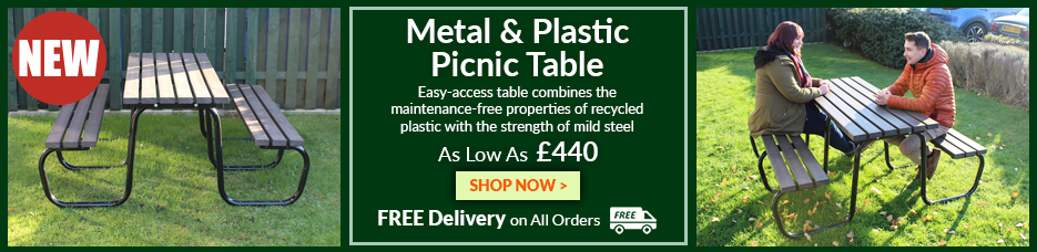 Metal And Plastic Picnic Tables